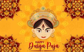 glad durga puja-evenemangsdag vektor