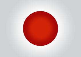 Japan Flagge Symbol Zeichen vektor
