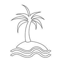 Insel Symbol Symbol Zeichen vektor