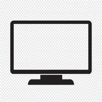 monitor ikon symbol tecken vektor