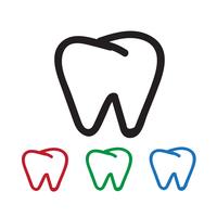 Tooth Icon Symbol Zeichen vektor