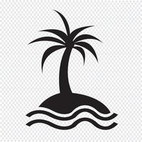 Insel Symbol Symbol Zeichen vektor