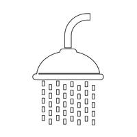 Showerhead ikon symbol tecken vektor