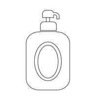 Shampoo-Symbol Symbol Zeichen vektor