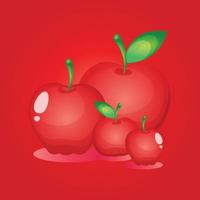 äpple frukt gratis vektor