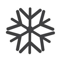 Snowflake ikon symbol tecken vektor