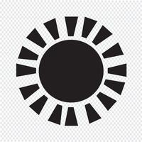 Sun Icon Symbol Zeichen vektor