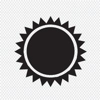 Sun Icon Symbol Zeichen vektor