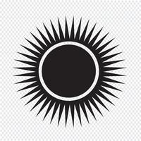 Sun Icon Symbol Zeichen vektor