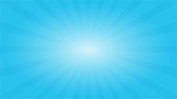 Abstrakter Hintergrund des blauen Himmels mit Starburst Effekt. und Sunburst Strahlen Element. vektor