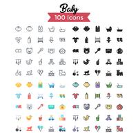 Baby Icon Set Vektor