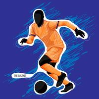 Fußball Fußball Silhouette malen vektor
