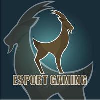 Hirsch-Esport-Logo vektor