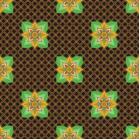 Batik Musterdesign Premium-Vektor vektor