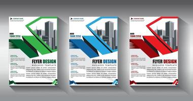 flyer business template broschürenlayout jahresbericht vektor