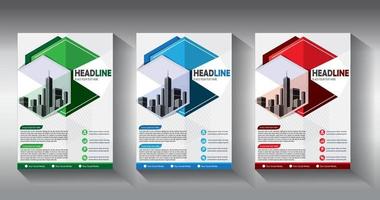 flyer business template broschürenlayout jahresbericht vektor