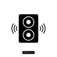 ljud högtalare ikon vektor - tecken eller symbol