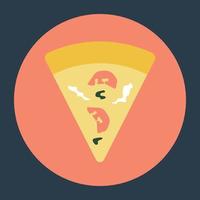trendige Pizzakonzepte vektor