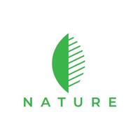 natur blad logotyp design vektor