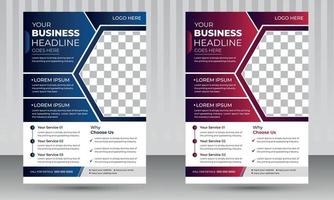 företagsföretag flyer designmall för företag vektor