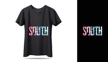 neues T-Shirt-Vektordesign-Modell. neues schwarzes typografie-t-shirt-design mit modell