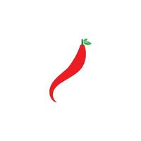 röd och grön hot chili logotyp ikon vektorillustration vektor