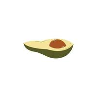 Avocado-Vektor-Symbol Vorlage Hintergrund Illustration vektor