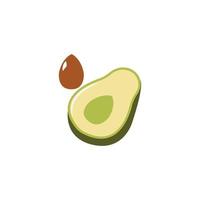 Avocado-Vektor-Symbol Vorlage Hintergrund Illustration vektor