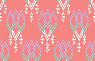 ethnische rosa Musterkunst. nahtloses muster in stammes-, volksstickerei und mexikanischem stil. aztekischer geometrischer kunstornamentdruck.design für teppich, tapete, kleidung, verpackung, stoff, bezug, textil vektor