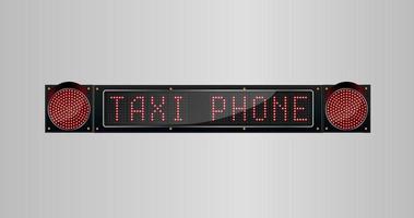 Taxi-Telefonschild von LED-Panel-Platine