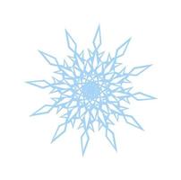 Schneeflocke-Vektor-Lager-Illustration. Schnee. Winter. isoliert auf weißem Hintergrund. vektor