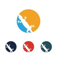 logotyp för ödladjur vektor