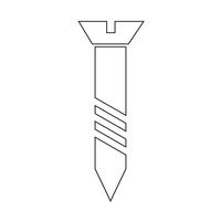 skruv ikon symbol Illustration vektor