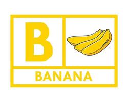 Bananen-Design-Logo-Vorlage Illustration vektor