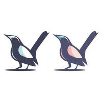 fågel logotyp designkoncept vektor