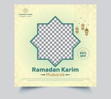 Ramadan Karim Social-Media-Beitragsvorlage