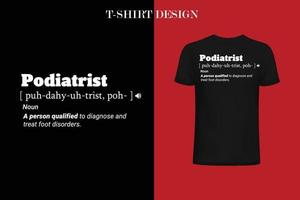 Fußarzt-Definitions-T - Shirt vektor