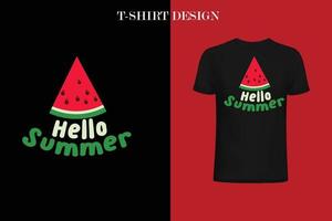 Hallo Sommer-T-Shirt-Design vektor