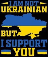 Jag är inte ukrainare men jag stöder dig vektor