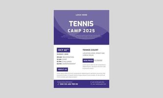 gesetzter Vektor des Tennisplakats. Design für Sportbar-Werbeflyer, Designvorlage für Tennisturnier-Flyer, Set-Vektor für Tennisplakate.