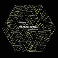 konstnärlig abstrakt bakgrund i ljusgröna och gula färger gjorda av slumpmässiga triangulära former. vektor illustration.