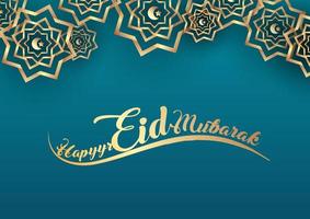 Eid Mubarak Hintergrund Design vektor