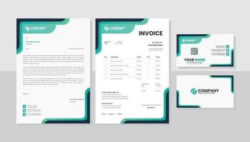 modernes set von briefpapier business pack vektor