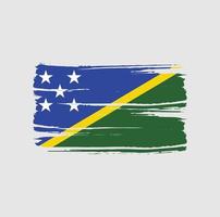 salomonöarnas flaggborste. National flagga vektor