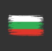 bulgarien flagga borste design. National flagga vektor