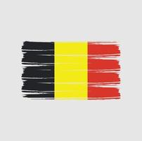 belgiska flaggan penseldrag. National flagga vektor