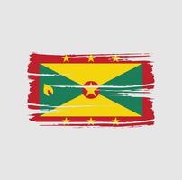Grenada-Flagge-Pinsel. Nationalflagge vektor