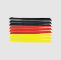 deutschland flagge pinselstriche. Nationalflagge vektor