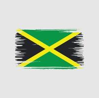 jamaica flagga borste design. National flagga vektor