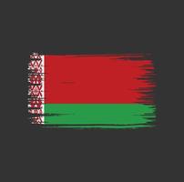 Vitryssland flagga borste design. National flagga vektor